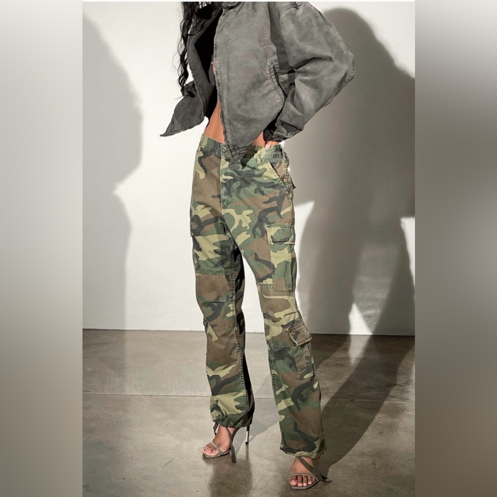 Local European CAMO CARGO - VINTAGE DISTRESSED WASH